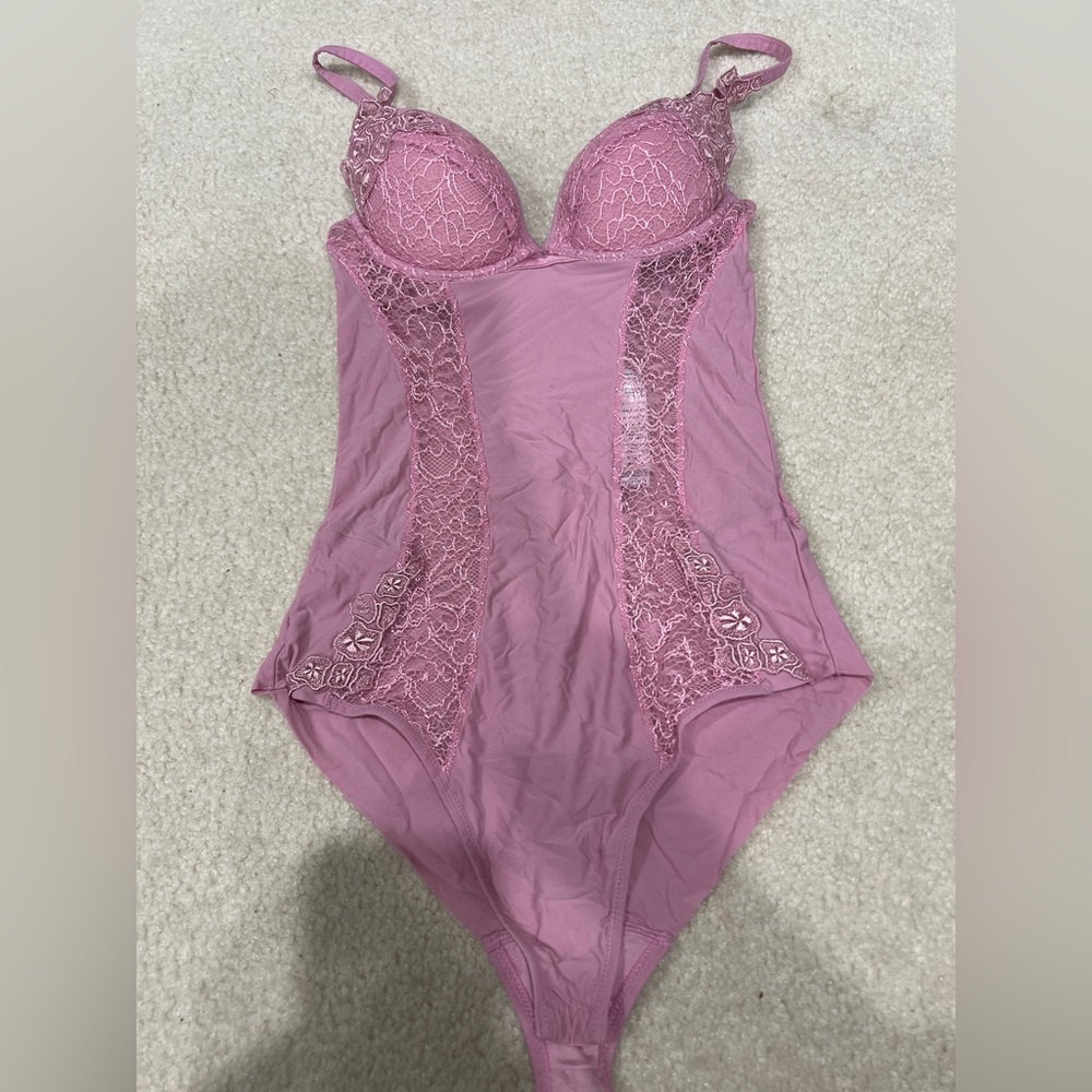 La Perla Dusty Rose Lace Bodysuit